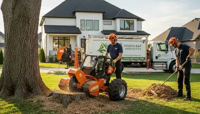 Professional stump removal service in Las Vegas, NV restoring residential desert landscapes