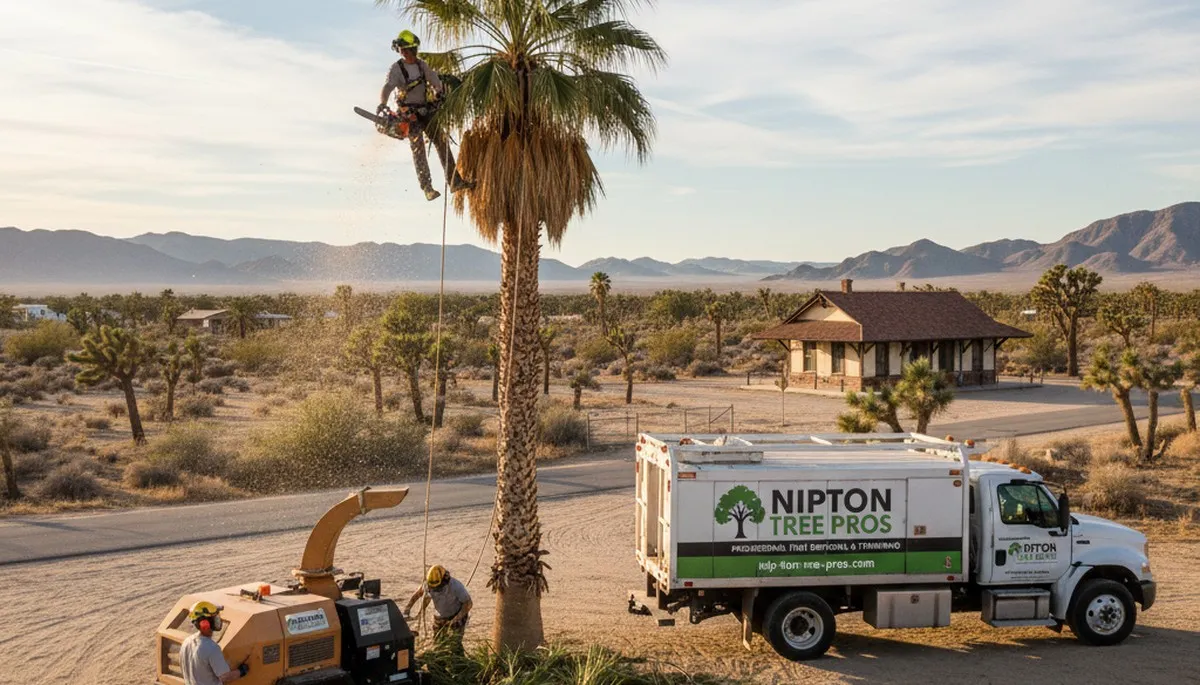 Professional tree removal service in Las Vegas NV safely cutting large trees