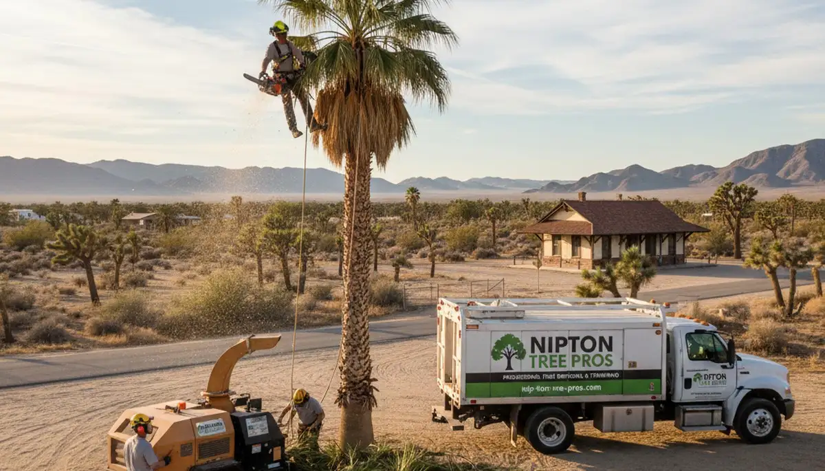 Professional tree removal service in Las Vegas NV safely cutting large trees